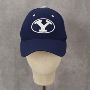 Zyphyr Blue‎ Youth BYU Bingham Young University Fitted Baseball Cap Hat
